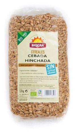 Biogra Orge souffl&eacute;e sans sucre ni miel 125g