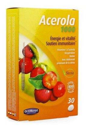Orthonat Nutrition Ac&eacute;rola 1000 mg 30 comprim&eacute;s