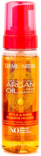 Creme Of Nature Mousse moussante &agrave; l'huile d'argan 207 ml