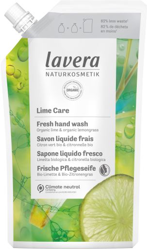 Lavera Recharge de savon pour les mains au citron vert frais 500 ml