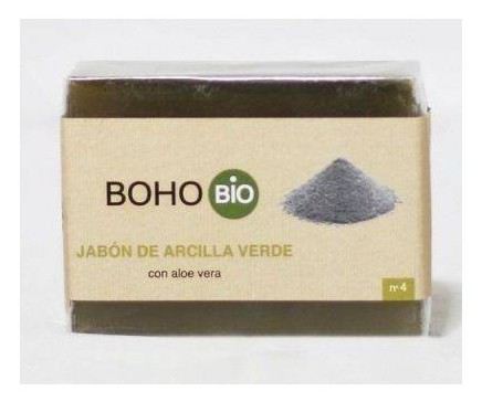 Boho Green Make-Up Savon d'argile verte biologique 100 gr