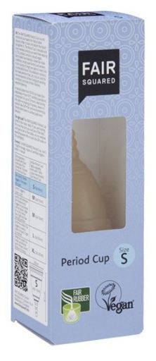 Fair Squared Gobelet m&eacute;struel en latex naturel taille S 8 ml