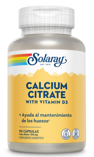 Citrate de calcium avec vitamine D3 90 g&eacute;lules