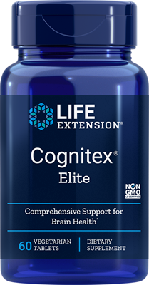 Life Extension Cognitex Elite 60 comprim&eacute;s v&eacute;g&eacute;tariens