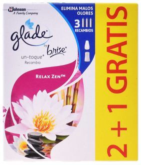 Glade Recharge de d&eacute;sodorisant Zen Relax One Touch 3 pcs