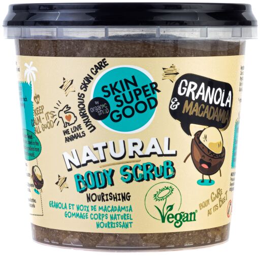 Planeta Org&aacute;nica Gommage corporel au granola et aux noix de macadamia 360 ml