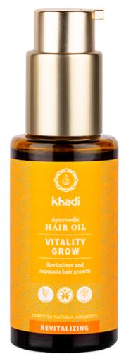 Khadi Huile Capillaire Vitalit&eacute; Croissance et Anti-Chute 50 ml