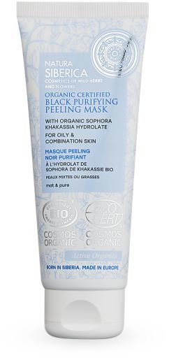 Natura Siberica Masque Exfoliant Noir Purifiant 75 ml