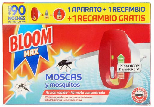 Bloom Max Mouches & Moustiques adapt&eacute; &Eacute;lectrique + 2 Recharge