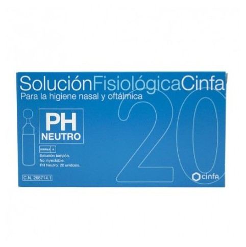 Cinfa Solution physiologique 20 unit&eacute;s