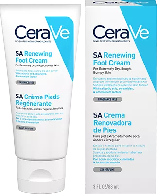 Cerave Cr&egrave;me r&eacute;g&eacute;n&eacute;rante pour les pieds &agrave; l'acide salicylique 88 ml
