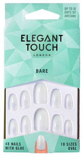 Elegant Touch Faux ongles ovales nus 48 pcs