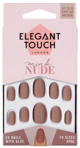 Elegant Touch Mike Nude Faux Ongles 24 pcs