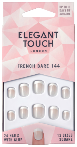 Elegant Touch French Bare 144 Faux Ongles 24 pi&egrave;ces
