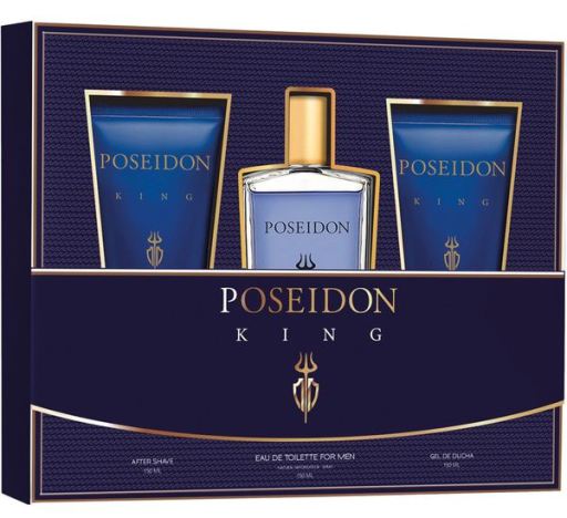 Poseidon Coffret Eau de Toilette pour homme The King 3 pi&egrave;ces