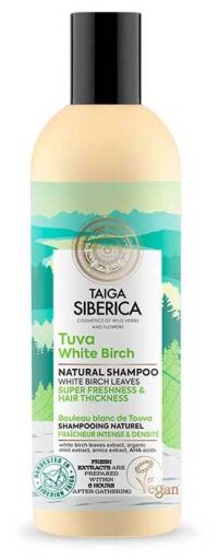 Natura Siberica Taiga Tuva Shampoing Naturel Bouleau Blanc 270 ml