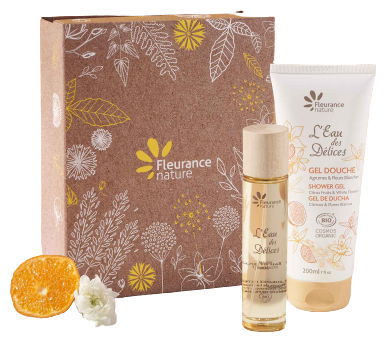 Fleurance Nature Edd Set Gel douche agrumes et fleurs blanches + eau de parfum