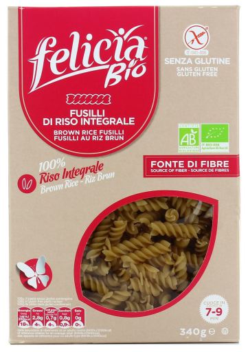 Felicia Bio P&acirc;tes Fusilli Riso Integrale 340 gr