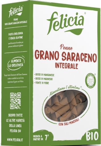 Felicia Bio P&acirc;tes penne au sarrasin complet 250 gr