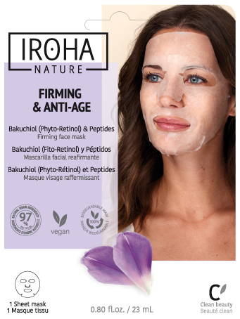 Iroha Nature Masque raffermissant au r&eacute;tinol et aux peptides Masque raffermissant pour le visage