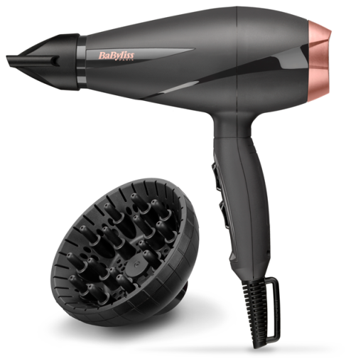 BaByliss S&egrave;che-cheveux Smooth Pro 2100 Noir Or Rose