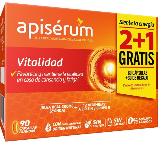 Apis&eacute;rum Pack Vitamines 3 mois (2+1) 90 Capsules