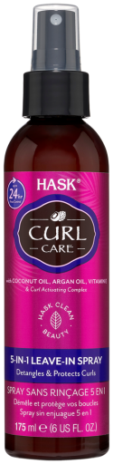 Hask Spray Sans Rin&ccedil;age Soin Boucles 5 en 1 175 ml