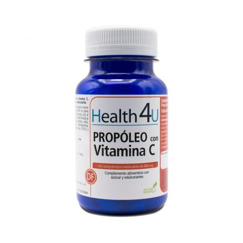 Health 4U Propolis avec Vitamine C 800 mg 60 Comprim&eacute;s &agrave; Croquer