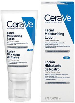 Cerave Lotion hydratante visage pour peaux normales &agrave; s&egrave;ches 52 ml