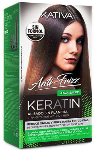Kativa Kit Anti-frisottis Xtra Shine Lissage sans Fer 30 Jours