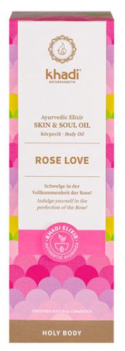 Khadi Huile corporelle r&eacute;g&eacute;n&eacute;rante &agrave; la rose Ayurveda