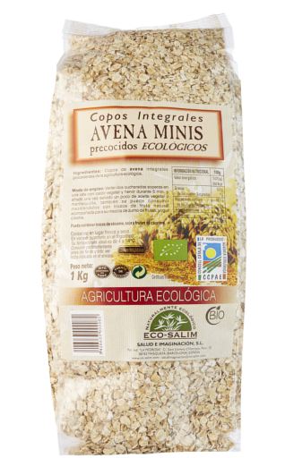 ECO-SALIM Mini flocons d'avoine &eacute;co 1 kg