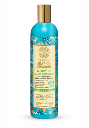 Natura Siberica Oblepikha Shampooing Sans Sulfate Boucles D&eacute;finies 400 ml