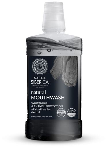 Natura Siberica Rince-bouche naturel au charbon de bambou Kuril 520 ml