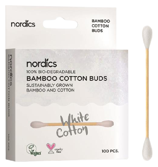 Nordics Bambou et cotons-tiges Bio 100 unit&eacute;s