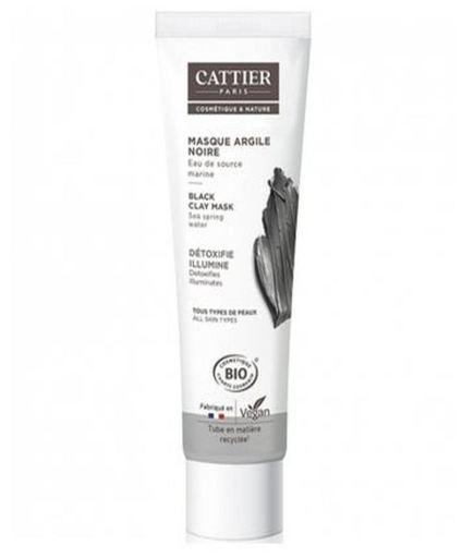 Cattier Masque facial &agrave; l'argile noire 100 ml