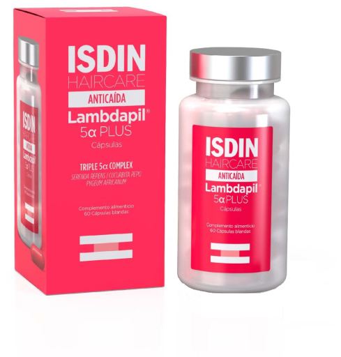 Soin capillaire anti-chute Lambdapil 5&alpha; Plus 60 capsules molles