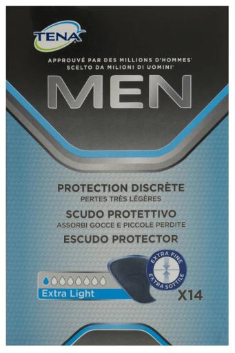 Tena Bouclier protecteur extra l&eacute;ger pour homme 14 unit&eacute;s
