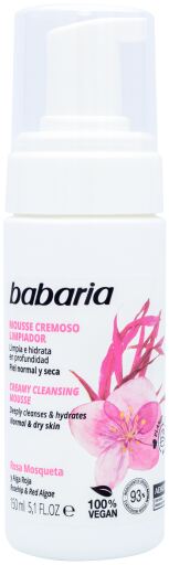 Babaria Mousse Nettoyante &agrave; la Rose Musqu&eacute;e 150 ml