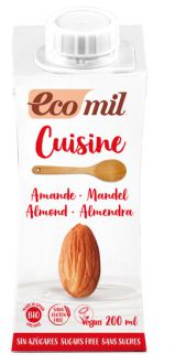 Ecomil Cr&egrave;me d'amande bio pour la cuisson 200 ml