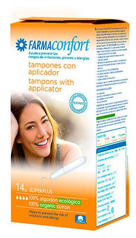 Farmaconfort Tampons Super Plus 100 % coton, 14 unit&eacute;s