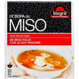 Biogra Soupe Miso aux Algues 4 x 40 gr