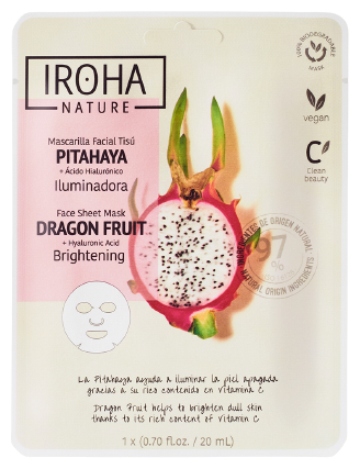 Iroha Nature Masque Illuminateur Pitahaya + Acide Hyaluronique 20 ml