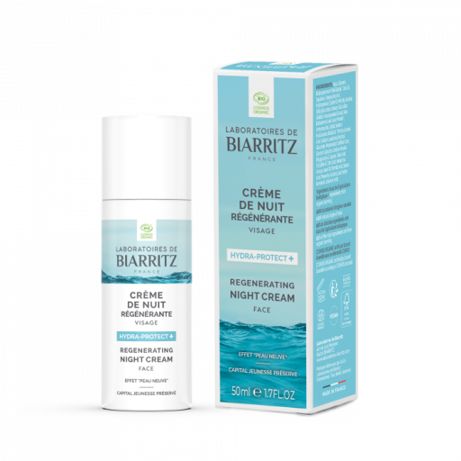 Laboratoires de Biarritz Hydra Protect+ Cr&egrave;me de Nuit R&eacute;g&eacute;n&eacute;rante 50 ml