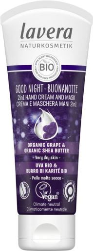 Lavera Good Night Cr&egrave;me et Masque Mains 2 en 1 75 ml