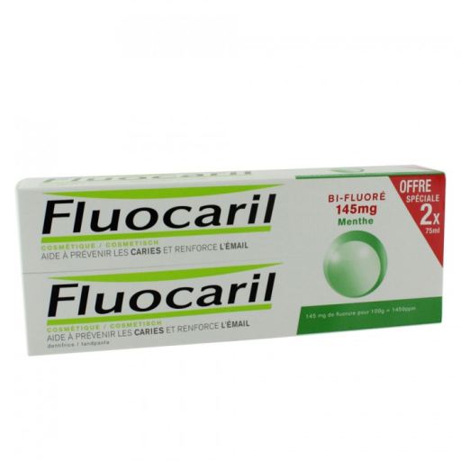 Fluocaril dentifrice Bi Fluoride Menthe 145 mg