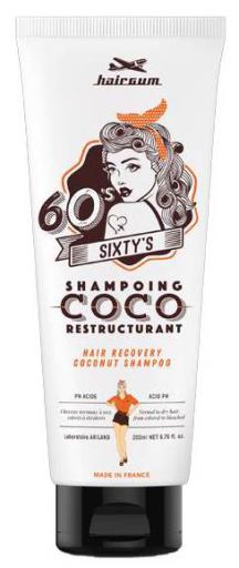 Hairgum Shampooing restructurant &agrave; la noix de coco 200 ml
