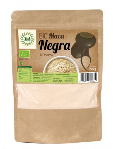 Sol Natural Poudre de Maca Noire Bio 200 gr