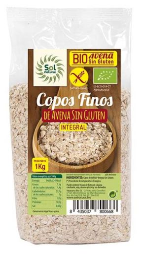 Flocons d'Avoine Fins sans Gluten Familier Bio 1 Kg