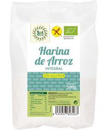 Sol Natural Farine de Riz Complet Bio Sans Gluten 500 gr